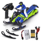 NKOK Polaris Switchback Assault RC Snowmobile - 1:10 Scale, (Green/Blue)