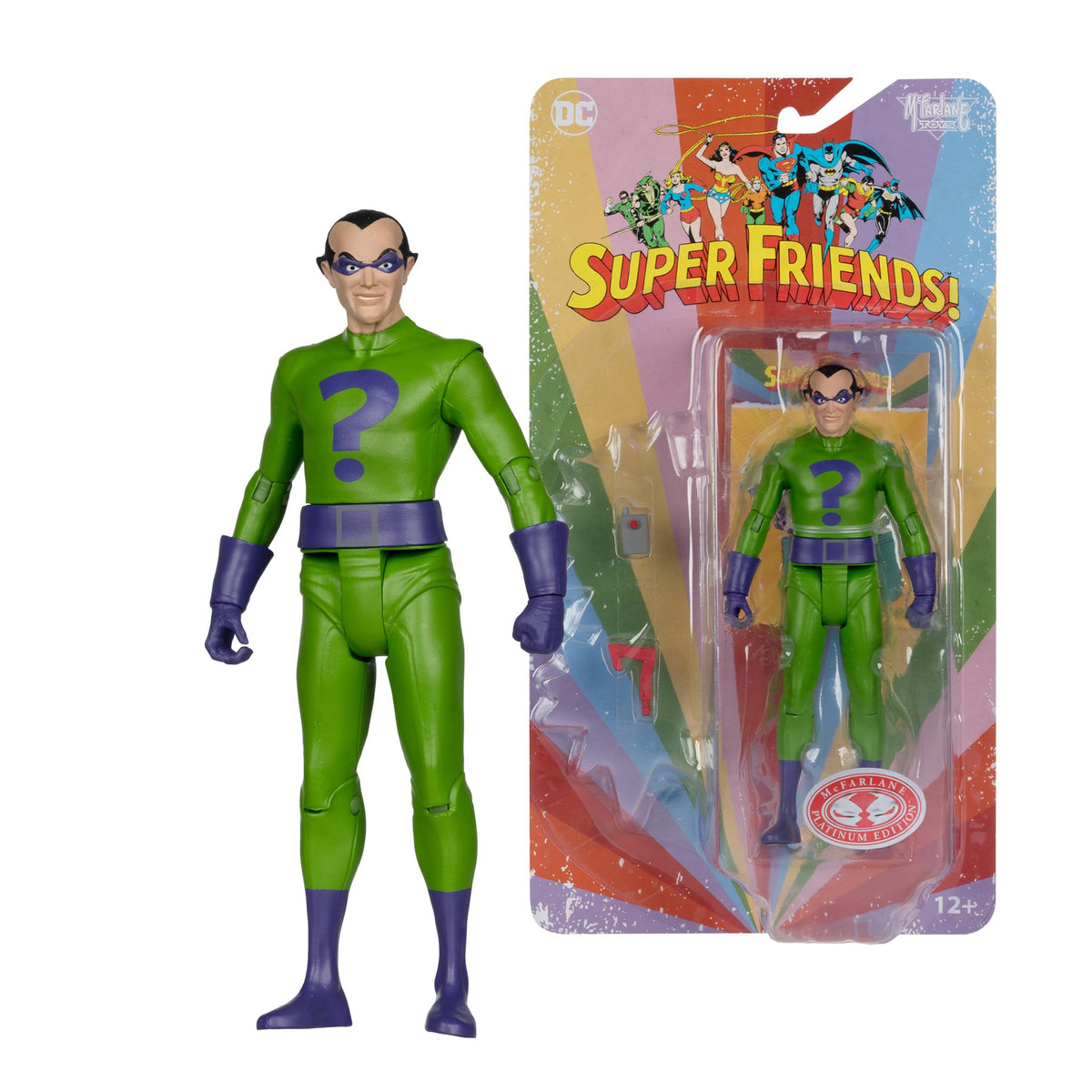 DC Retro Super Friends 6" Figure Wave 1 Excl. - The Riddler Red Platinum