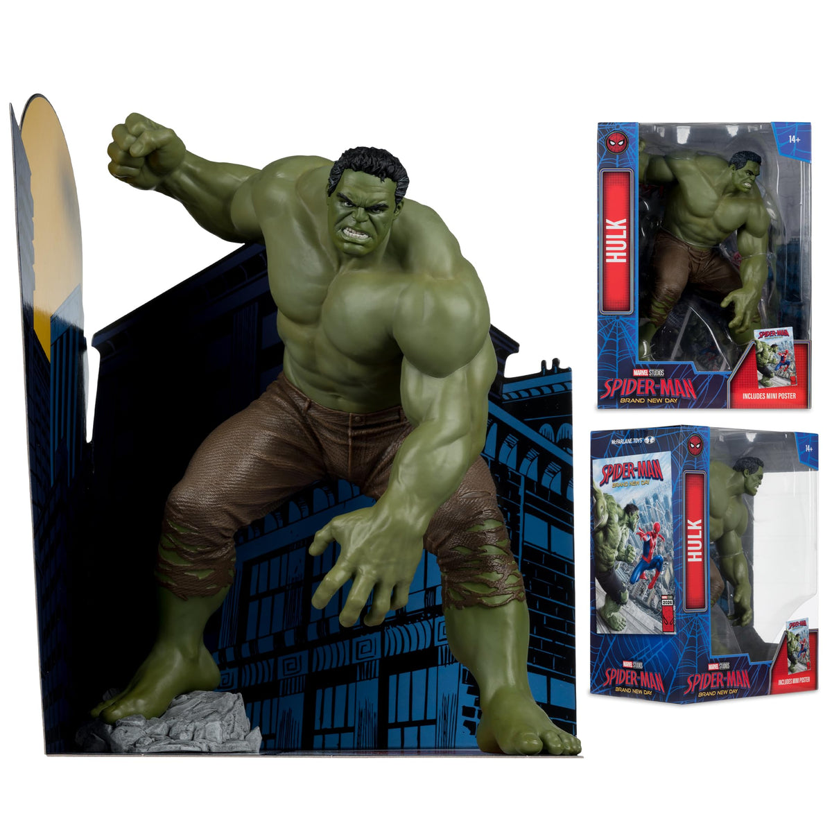 McFarlane Toys- Marvel Studios Hulk (Spider-Man: Brand New Day) 1:6th Scale Collectible