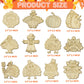 SYUCVQI 12 Pack Fall Thanksgiving Wooden Painting Craft Kits for Thanksgiving Party DIY Coloring Wooden Turkey Scarecrow Pumpkin Harvesting Art