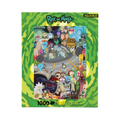 AQUARIUS Rick and Morty Puzzle, 1000 Piece Jigsaw Puzzle, 20 x 27 Inch Adult Swim Gift for Fans, Collectors and Adults