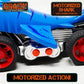 Thin Air Brands Crazy Truck Motorized Shark with Sound Effects - Battery Powered Stunt Toy for Kids - Blue Shark Truck with Exciting Sounds for Boys