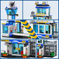 BUILDIFY City Police Station Building Block Set with Light, 634 PCS HQ Station Kits with Helicopter, Police Car and Motorcycle. Ideal as a Birthday