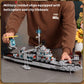 WW2 Military Battleship Boat Building Block Set,Large Sized Cruiser Toy,1442 PCS Battle Ship Toy Compatible with Lego Sets for Boys 8-14,Warship