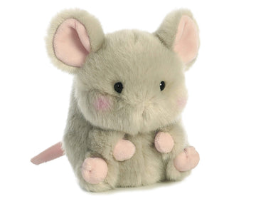 Aurora® Playful Rolly Pet™ Frisk Mouse™ Stuffed Animal - Compact Size for On-the-Go Fun - for Adults, Kids, Birthdays, and Anniversaries - Gray 5
