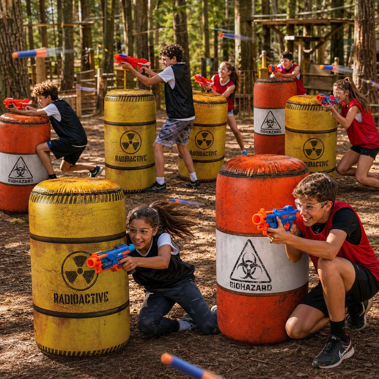 NINOSTAR barrels inflatables for combat battlefield