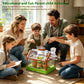 EXBEPE Kids Plant Growing Kit Greenhouse Growing Set Terrarium Kit Kids Science Educational DIY Plant Gardening Toy, Living Greenhouse with Solar