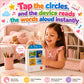 JAESITETER Screen-Free Learning Tablet, Phonics Talking Flash Cards, 84 Pages, 36 Themes, 2800+ Knowledge Points, 500+ Test Library, 300+ Thinking