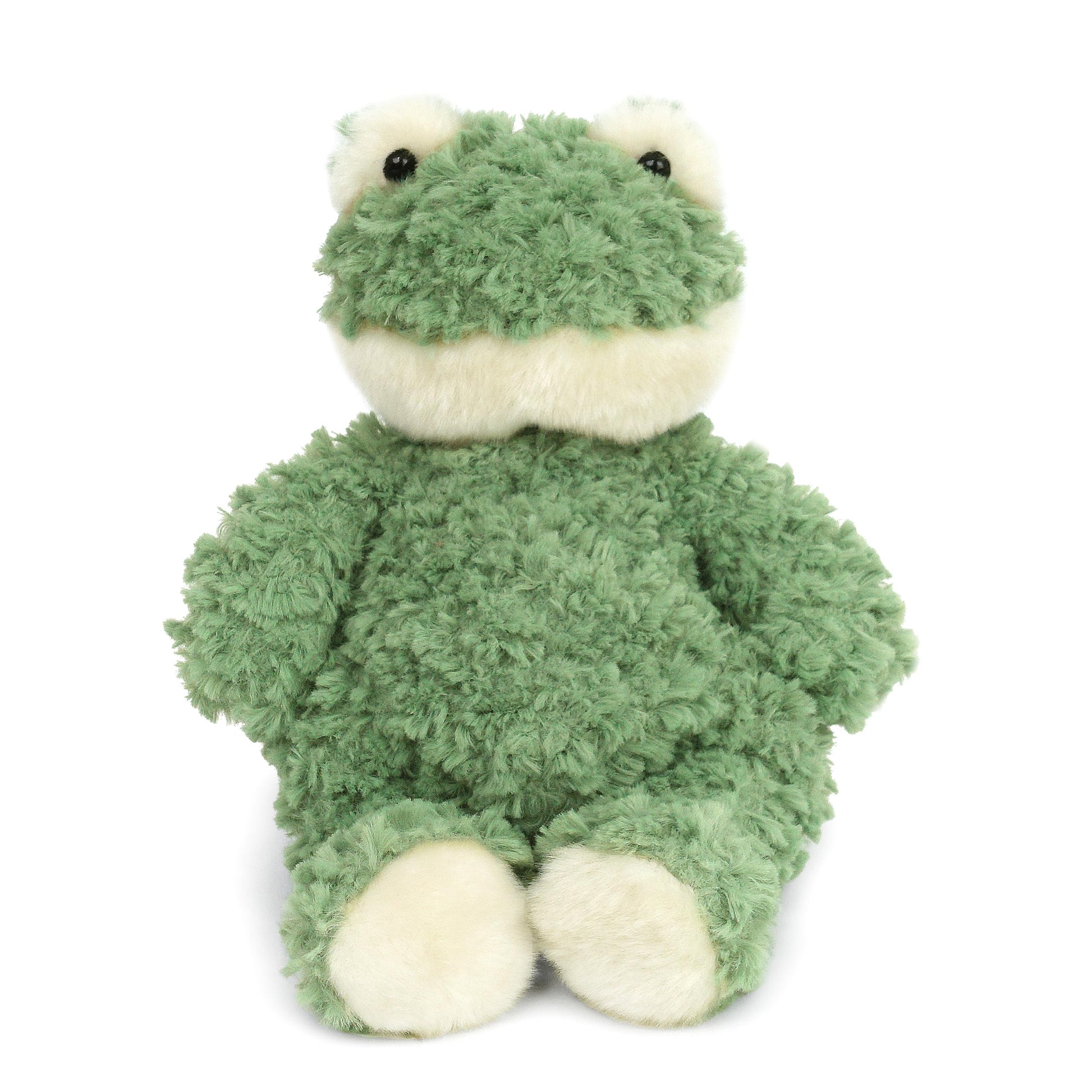 MON AMI Frankie The Frog 12-Inch Stuffed Animal, Soft Green Frog Plush Toy