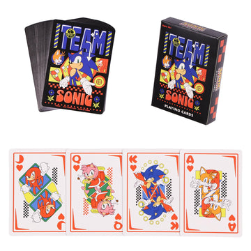 JUST FUNKY Sonic The Hedgehog Playing Cards Team Sonic Design 52 Count Deck