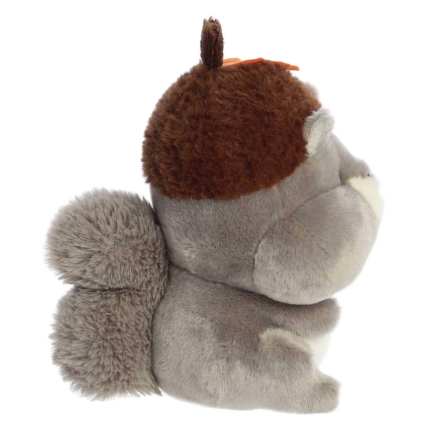 Aurora Festive Holiday Life in A Nutshell Squirrel Stuffed Animal - Seasonal Cheer - Heartwarming Gifts - Gray 8 Inches