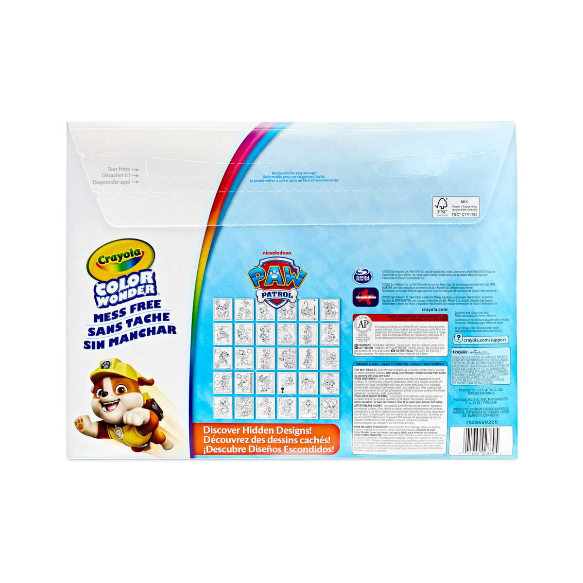 Crayola Color Wonder Paw Patrol Deluxe Foldalope