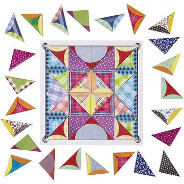 eeBoo Patchwork Pattern Tiles Ages 5+