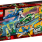 LEGO NINJAGO Jay and Lloyd’s Velocity Racers 71709 Building Kit for Kids and Hot Toys (322 Pieces)