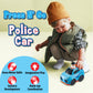 Small World Toys Police Car Toy, Interactive Press-to-Go Police Cars for Toddlers 1-3, Pretend Play Rescue Vehicle, Polices Toy Gifts for Boys, Cop