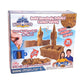 Mega Sand Castle Kit - Indoor Sand Kit for Kids with 20 Building Pieces, 1.5 lbs of Reusable, Moldable Magic Sand & No-Mess Play Mat - Art Sensory