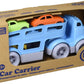 Green Toys Car Carrier, Blue CB - Pretend Play, Motor Skills, Kids Toy Vehicles. No BPA, phthalates, PVC. Dishwasher Safe, Recycled Plastic, Made in