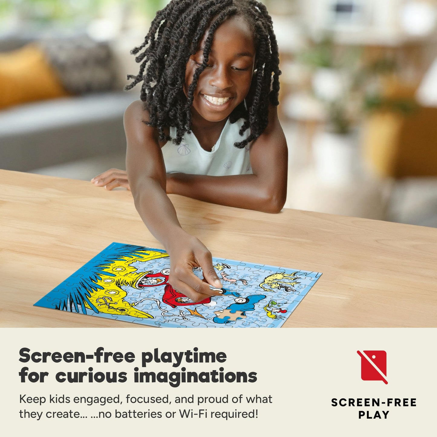 Buffalo Games - 100 Piece Dr. Seuss Jigsaw Puzzle for Kids Ages 6+