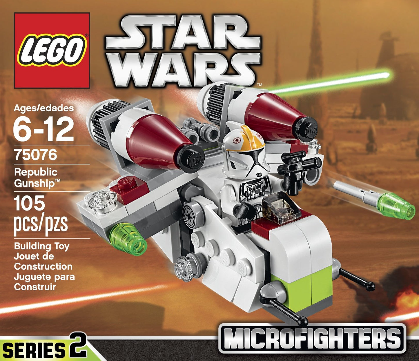 LEGO Star Wars Microfighters Series 2 Republic Gunship (75076)