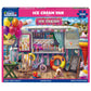 White Mountain 1000 Piece Jigsaw Puzzle Summer Beach Scene, Ice Cream Van