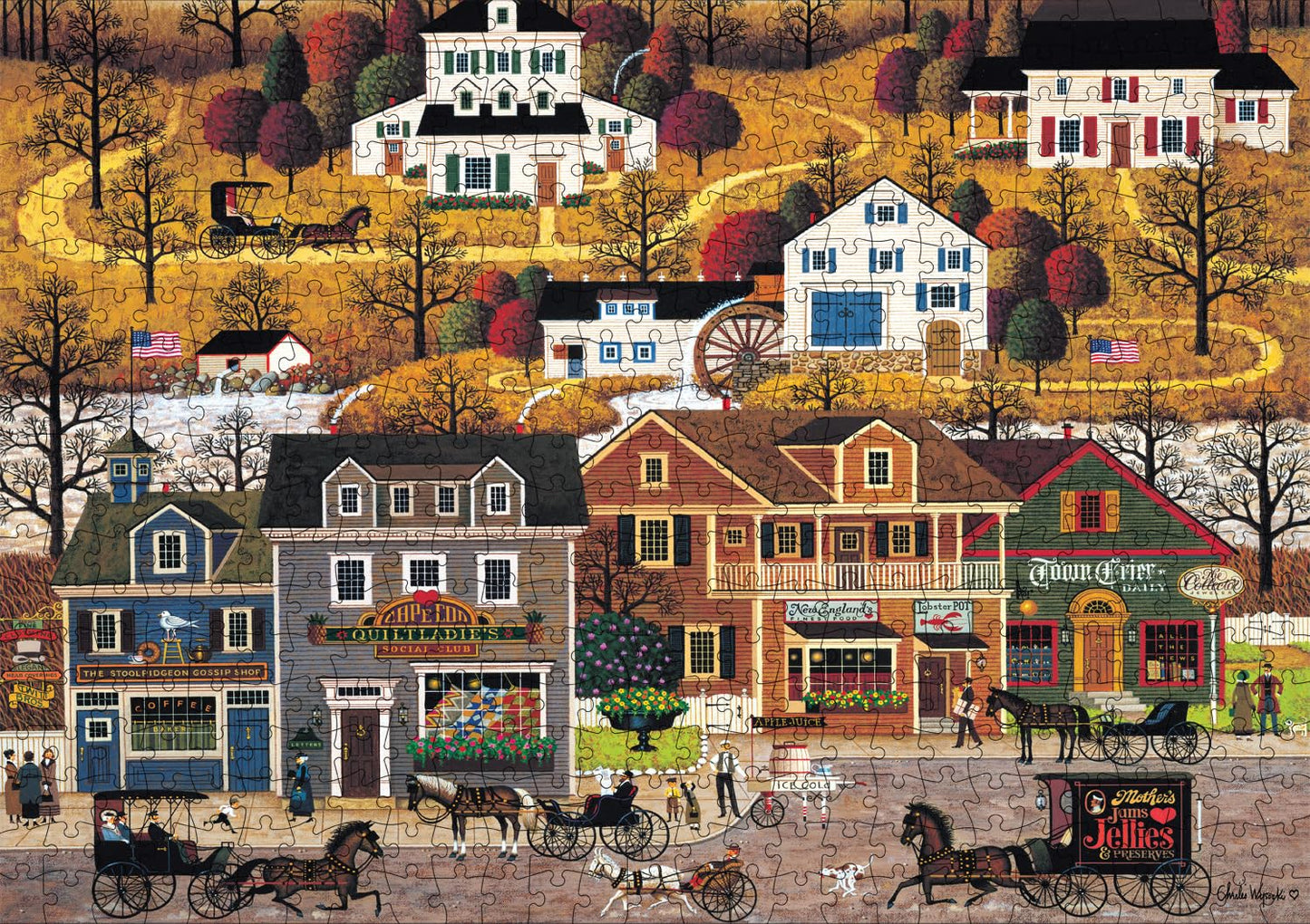 Buffalo Games - Charles Wysocki Hawk River - 500 Piece Puzzle for Adults