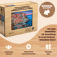 Buffalo Games - 250 Piece Wooden Jigsaw Puzzle - Cinque Terre - Standard Cut Pieces - Wooden Box - Full Size Poster, Ages 14