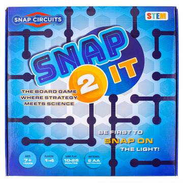 Snap 2 It® Board Game, Game of The Year Finalist, A Race to Light Up The Game, Will You Be First?, for Kids and Adults - Promotes Creativity