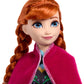 Mattel Disney Frozen Anna Fashion Doll in Sparkling Removable Dress, Cape & Boots and Braided Hair, Posable & Collectible, Inspired by Movie