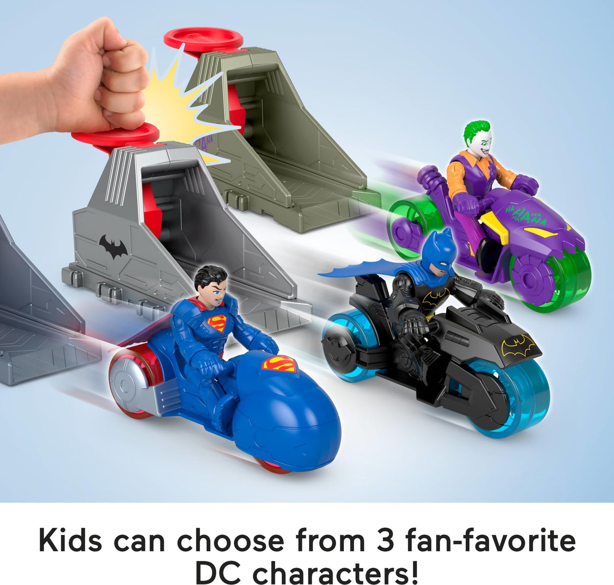 DC Imaginext Mattel Batman Super Friends Launcher Toy Adventure Gotham Hero Action Shooter Toy for Ages 3 and Up