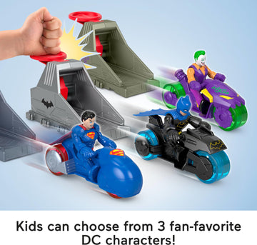 DC Imaginext Mattel Batman Super Friends Launcher Toy Adventure Gotham Hero Action Shooter Toy for Ages 3 and Up