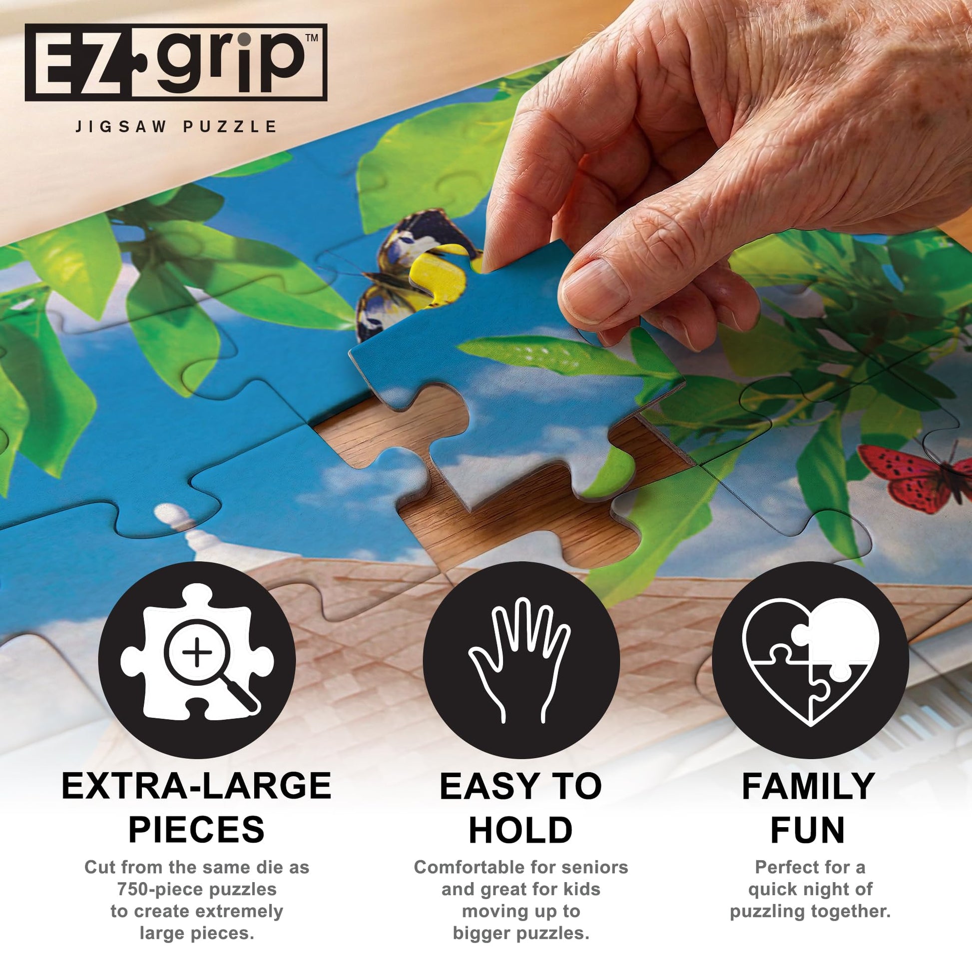 Masterpieces 300 Piece EZ Grip Jigsaw Puzzle - Oceanside View - 18"x24"