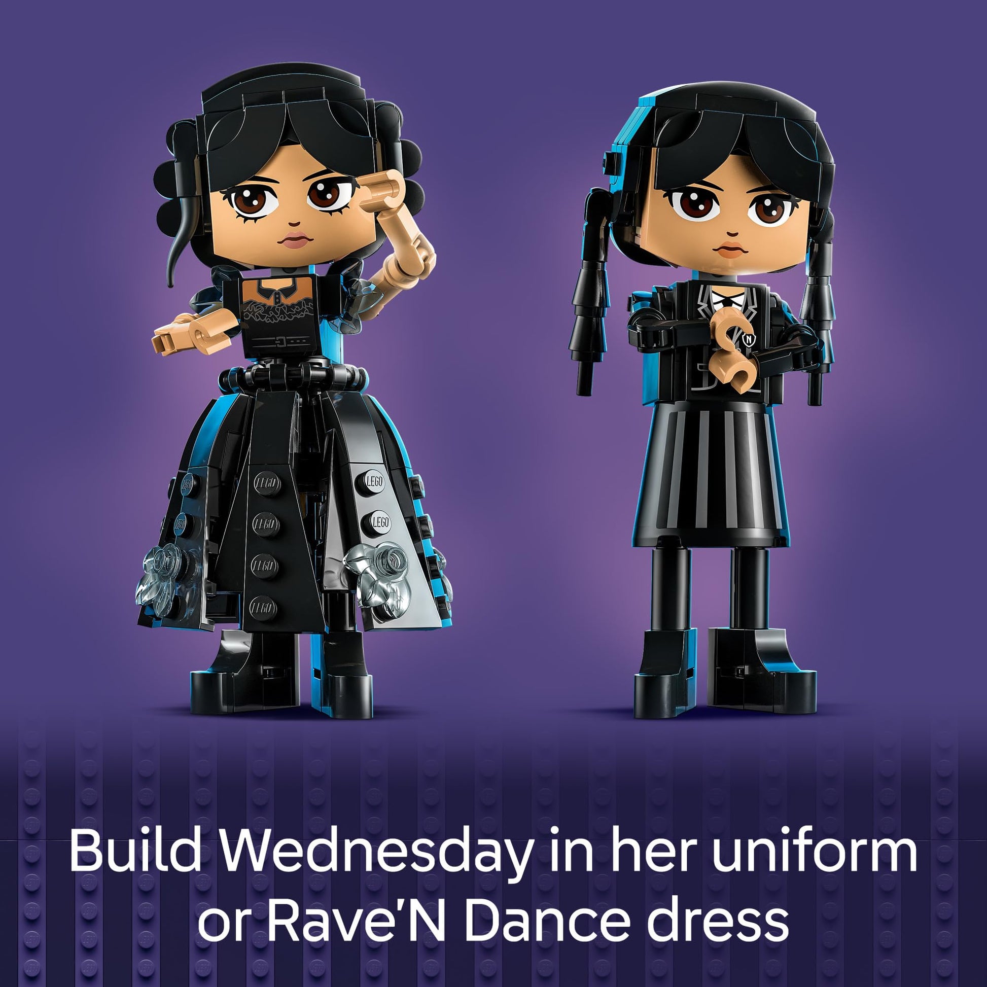 LEGO Wednesday Addams Figure - Building Toy for Kids, Girls & Boys, Ages 10+ - Collectible Wednesday Addams Doll with Display for Fans - Gift Idea