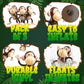 Large Inflatable Monkey (Pack of 3) 27-Inch Monkeys for Baby Shower, Safari, Jungle Themed Birthdays, Blow Up Animal Party Favors and Decorations