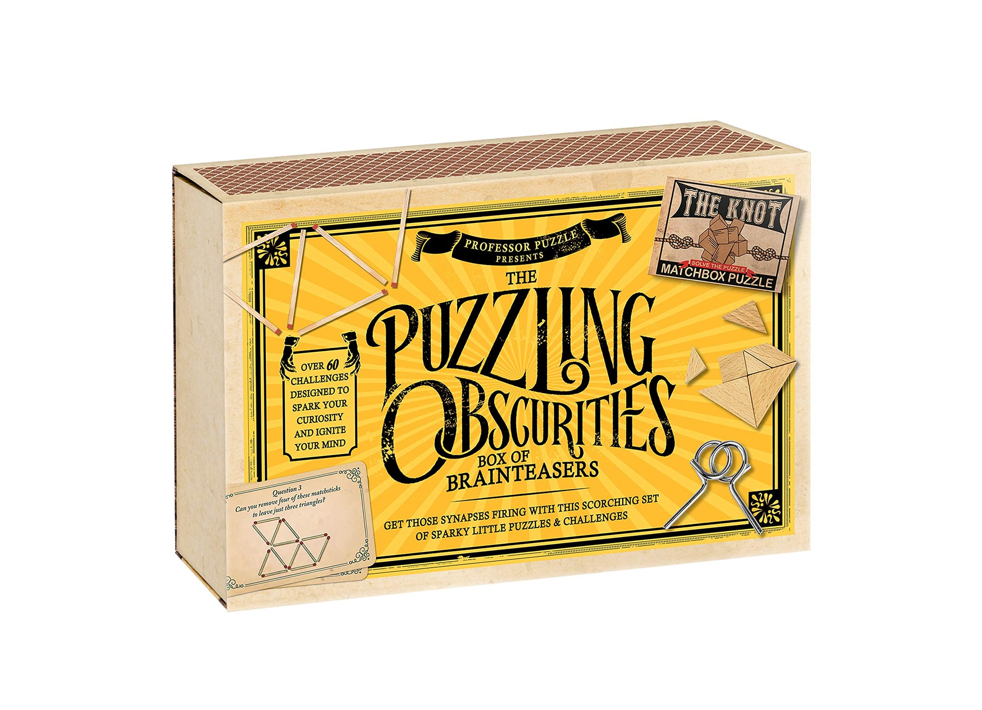 The Obscurities Box of Brain Teasers | 10 Matchbox Puzzles & 50 Challenges