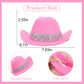 PATRDIO Cowgirl Mini Hat-Country Western Themed Party Decoration,Baby's Birthday decor,my first rodeo decorations girl?Bridal Party Bachelorette