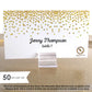 Crab Food Choice Stickers for Place Cards- Meal Stickers (Clear with Black Icon) by Savor The Memories