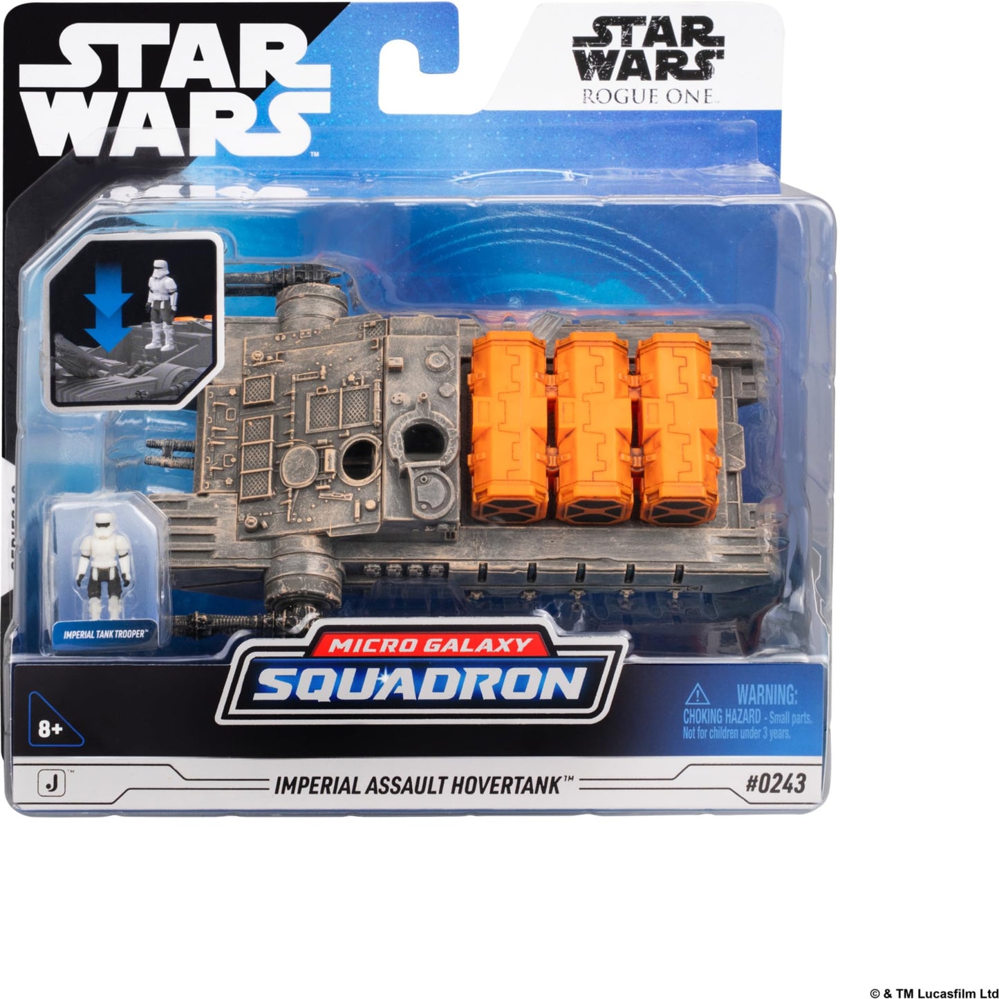 Star Wars™ Micro Galaxy Squadron Imperial Hovertank - 5-inch Vehicle with 1-Inch Micro Figure Accessories