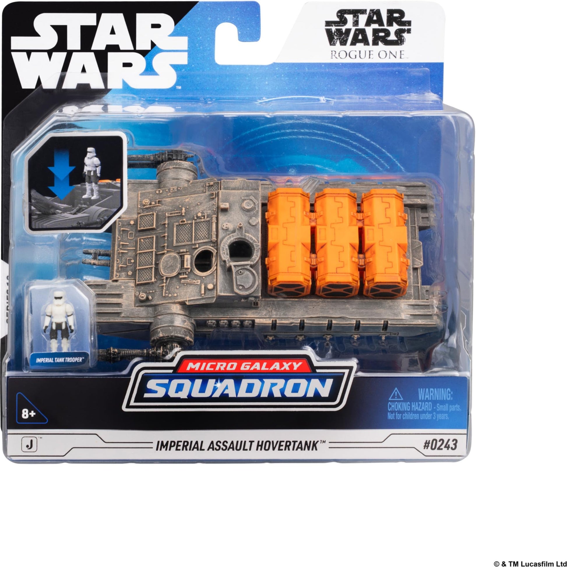 Star Wars™ Micro Galaxy Squadron Imperial Hovertank - 5-inch Vehicle with 1-Inch Micro Figure Accessories