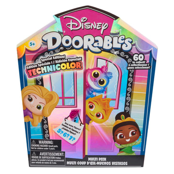 Disney Doorables Multi Peek Technicolor Takeover, 1.5-inch Collectible Figurines, 5-7 Figures Inside, Kids Toys for Ages 5 Up by Just Play
