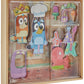 Horizon Group USA Bluey Magnetic Wooden Playhouse, 18 Piece Activity Set, Includes 2 Wooden Dolls House, Great Toys for Kids, Fun Birthday Party