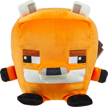 Mattel Minecraft Cuutopia Tamed Wolf Plush, 10-inch Soft Rounded Pillow Doll, Video Game-Inspired Collectible Toy
