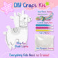 Llama Sewing Kit for Kids Ages 6+, Make Your Own Plush Toy Cute Friends, DIY Coloring & Stuffed Animals Craft Kits, Arts and Crafts for Beginner