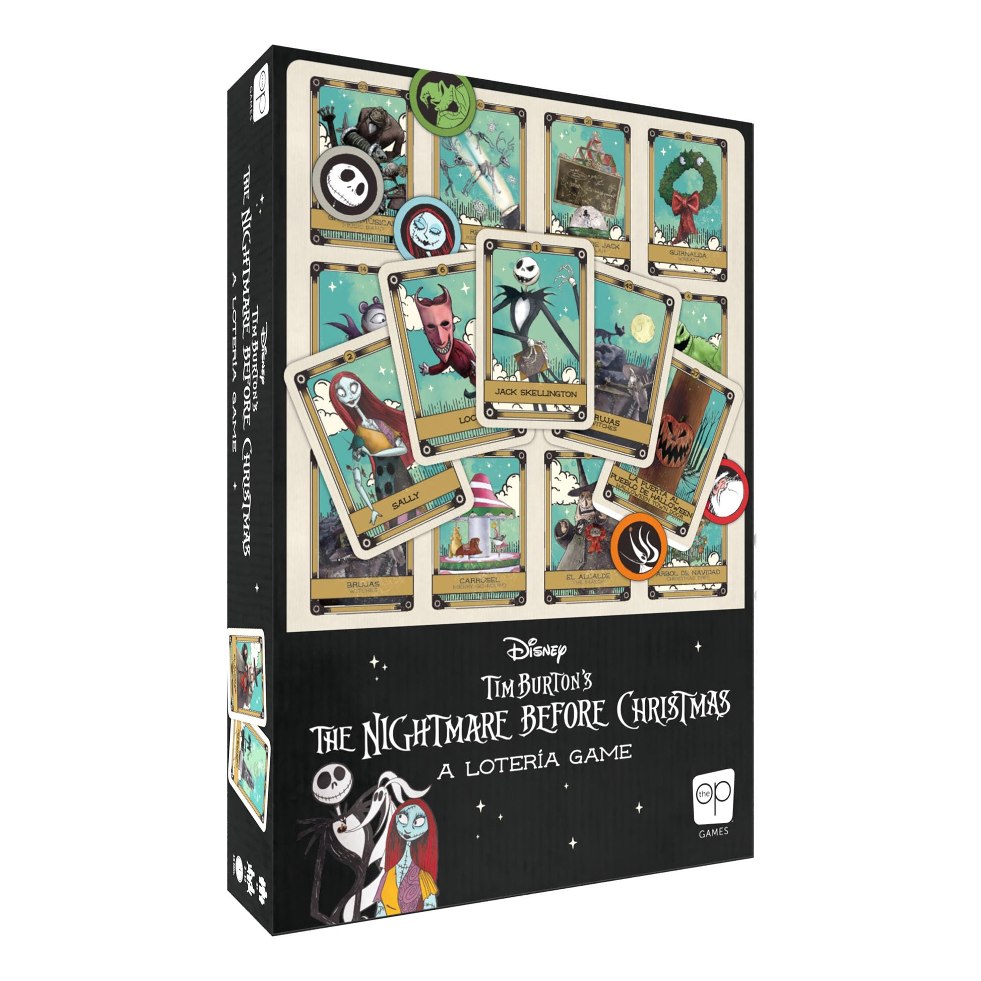Lotería: Disney Tim Burton’s The Nightmare Before Christmas | Traditional Loteria Game | Bingo Style, Featuring Custom Artwork & Illustrations |