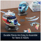 4D Build Mercedes-AMG F1 Helmet Set 3D Puzzle Model Kit for Adults