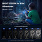 Kids Binoculars with Night Vision, STEM Outdoor Toy for Year Old 4-12 Boys Girls, 10X Optical Zoom 2.4" IPS Screen Digital Binoculars, Birthday Gift