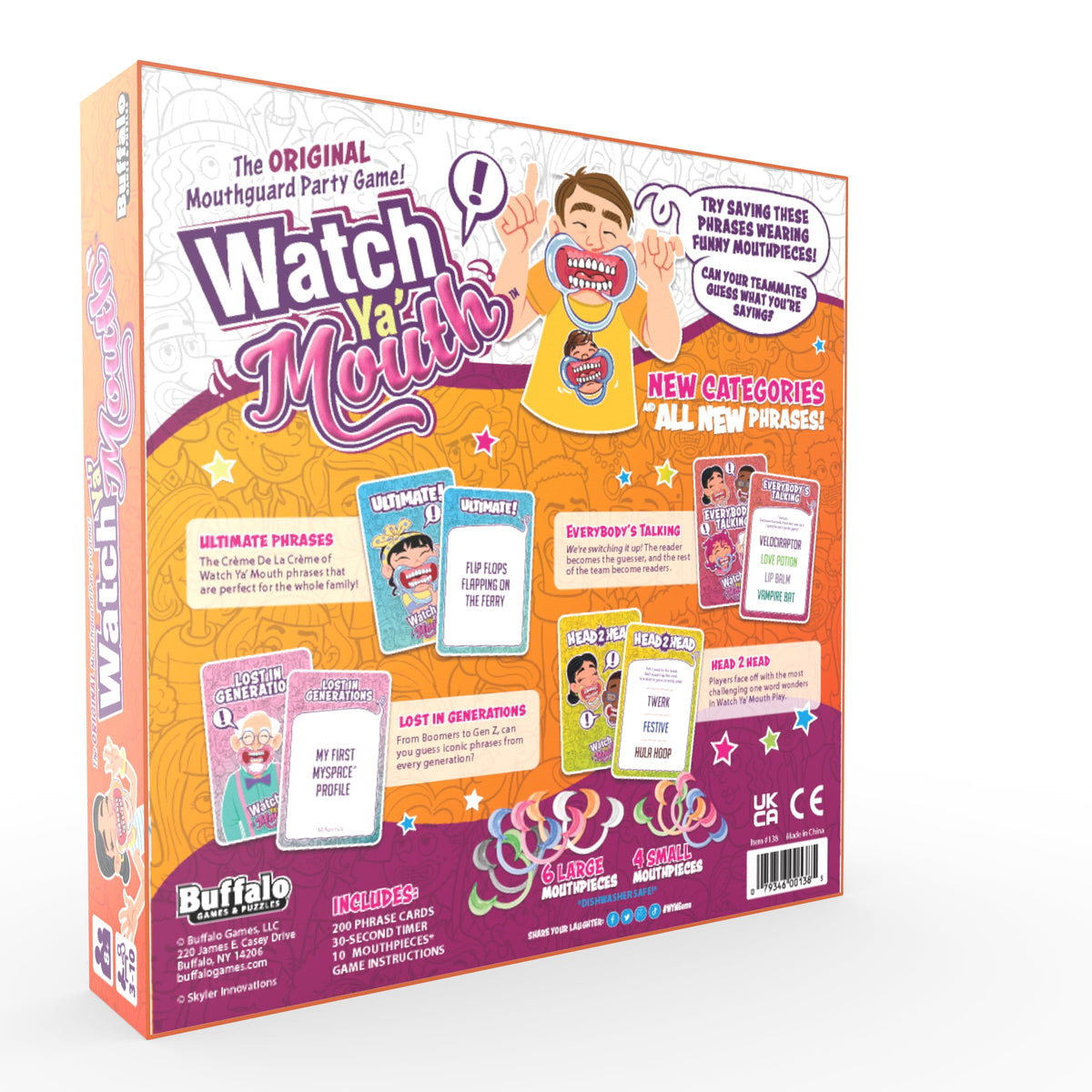Watch Ya' Mouth Ultimate Edition - Speak Out Funny Phrases, The Original Mouth Piece Game