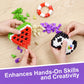 Tricofun 500PCS Rainbow Soft Silicone Building Blocks - STEM Educational Toys for Kids Age 6-12, Stress Relief Fidget Blocks for Boys & Girls