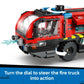 LEGO City Airport Fire Truck Kids Building Toy - Pretend Play Emergency Vehicle for Boys & Girls, Ages 7+ - Fire Engine Toy W/ 4 Firefighter