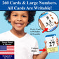 Think2Master Premium 260 Laminated Multiplication & Triangle Division Flash Cards. (All 0-12 X Facts)| Bonus: 2 Dry Erase Markers & 5 Rings. |