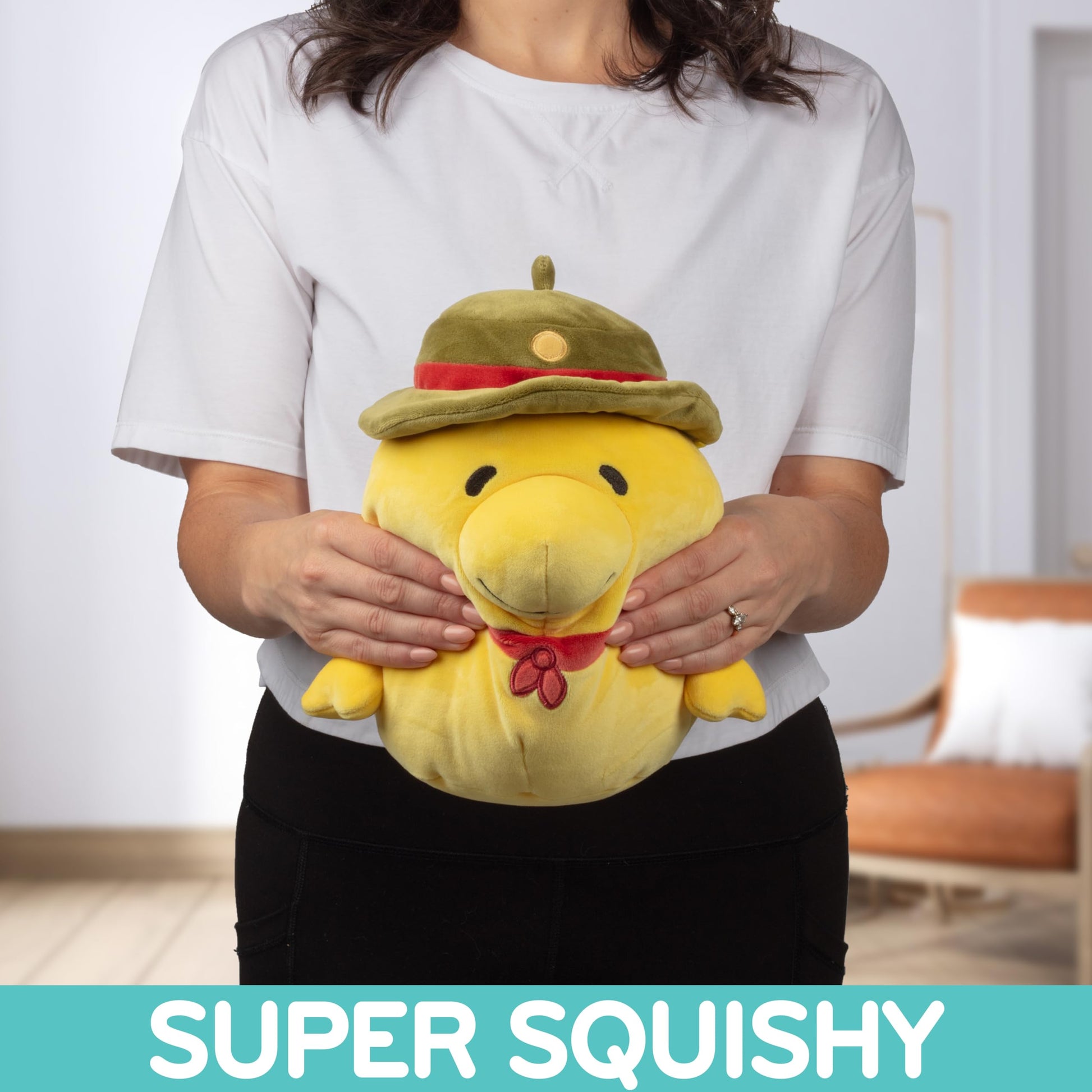 Squishmallows Original 8-Inch Woodstock Beagle Scout - Official Jazwares Plush - Collectible Soft & Squishy Peanuts Snoopy Stuffed Animal Toy - Add